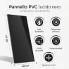 Pannello specchiato Nero fume' Set 6 pz 120x60 in PVC UV Ultra Slim