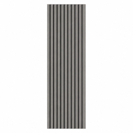 Pannello decorativo PVC listelli effetto doghe Set 10 pz 120x30 Grigio