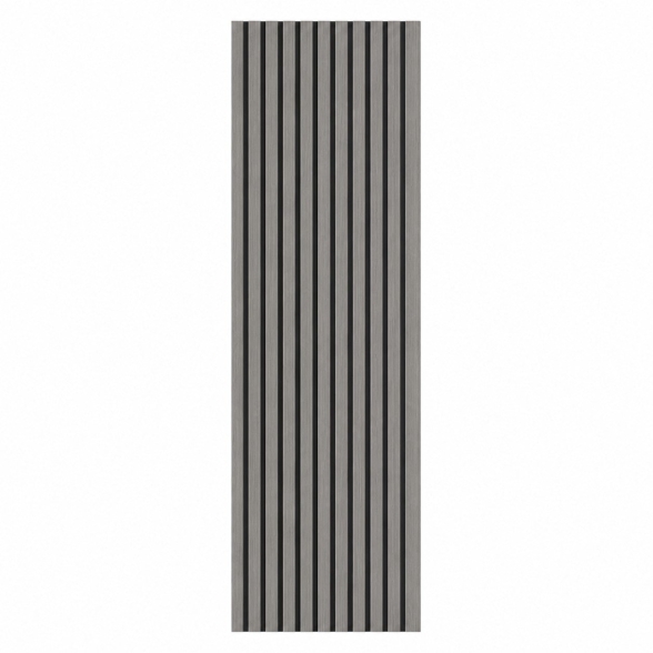 Pannello decorativo PVC listelli effetto doghe Set 10 pz 120x30 Grigio