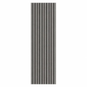 Pannello decorativo PVC listelli effetto doghe Set 10 pz 120x30 Grigio