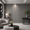 Pannello decorativo PVC listelli effetto doghe Set 10 pz 120x30 Grigio