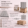Pannello decorativo PVC listelli effetto doghe Set 10 pz 120x30 Grigio