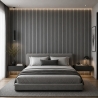 Pannello decorativo PVC listelli effetto doghe Set 10 pz 120x30 Grigio