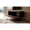 Mobile TV Sospeso 140 Cm 2 Ante Noce Scuro Echo