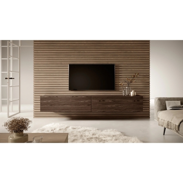 Mobile TV Sospeso 200 Cm 2 Ante Noce Scuro Echo