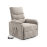 Poltrona Recliner Elettrica 75x88x98h 3 Posizioni Riscaldante Clara Velluto Tortora