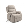 Poltrona Recliner Elettrica 92x95x100h 3 Posizioni Margot Velluto Tortora