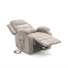 Poltrona Recliner Elettrica 92x95x100h 3 Posizioni Margot Velluto Tortora