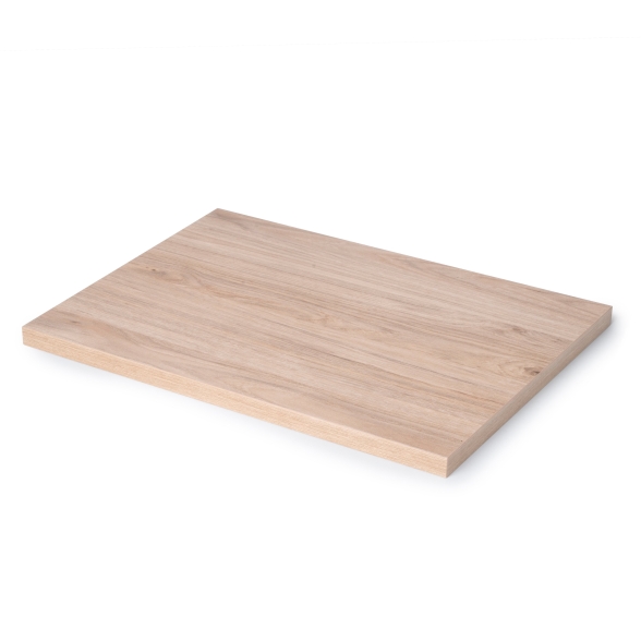 Piano d'appoggio finitura rovere per tavolo 115x75 cm in legno