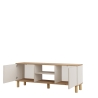 Mobile TV 160x40x60h Con Piedini 2 Ante E Vano Decoder Alessa Rovere E Beige