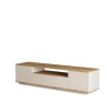 Mobile TV Da Terra 180x45x45 Beige E Rovere Effetto Legno Frame