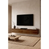 Mobile TV Sospeso 200 Cm A 4 Ante Nicole Effetto Legno Noce