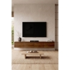 Mobile TV Sospeso 200 Cm A 4 Ante Nicole Effetto Legno Noce
