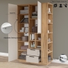Armadio Da Ingresso Multifunzione Con Ripiani E Barra Appendiabiti Fortis Rovere E Beige
