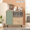 Mobile Cucina Con Vano Microonde 1 Anta 2 Cassetti Claudia Rovere E Verde Salvia