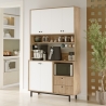 Mobile Cucina Dispensa Multiuso 120x36x205 Claudia Rovere E Bianco