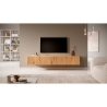 Mobile TV Sospeso Listellato 175 Cm 2 Ante Rovere Astra