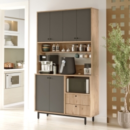 Mobile Cucina Dispensa Multiuso 120x36x205 Claudia Rovere E Antracite