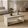 Tavolino Da Salotto 100x50x42h Con Ripiano Chebo Effetto Travertino