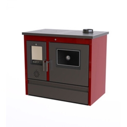 Stufa a Legna con Forno C Line Air Sparta 11,16 kW Bordeaux