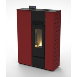 Stufa a Pellet Canalizzata C Line Air Sterope 12C 11,6 kW Bordeaux