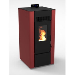 Stufa a Pellet Ventilata C Line Air Efesto 6 7,4 kW Bordeaux
