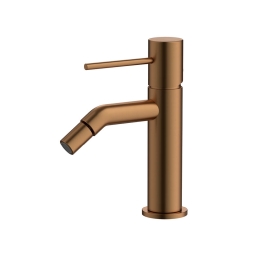 Miscelatore Per Bidet In Ottone Oro Rosa Spazzolato Smooth Rubicer