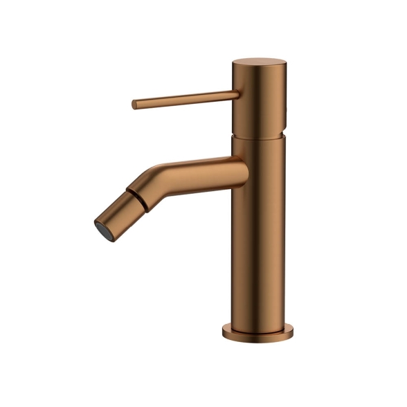 Miscelatore Per Bidet In Ottone Oro Rosa Spazzolato Smooth Rubicer