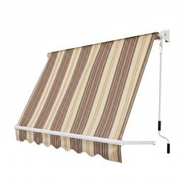 Tenda Da Sole Sangiorgio 100x250 A Caduta Senza Cassonetto Rigato Beige