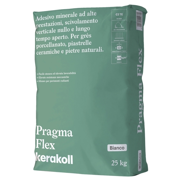 Kerakoll Pragma Flex Colla Per Piastrelle Adesivo Minerale - Sacco 25 kg Bianco