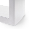 Gambe da tavolo Square rettangolari 72x60 cm in acciaio verniciato bianco