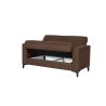 Divano Bravo 2 posti con cassettone Marrone | 152 x 87 x 90 cm