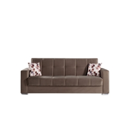 Divano letto Alba 3 posti Cappuccino | 226 x 85 x 92 cm