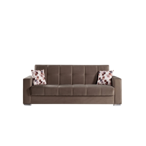 Divano letto Alba 3 posti Cappuccino | 226 x 85 x 92 cm