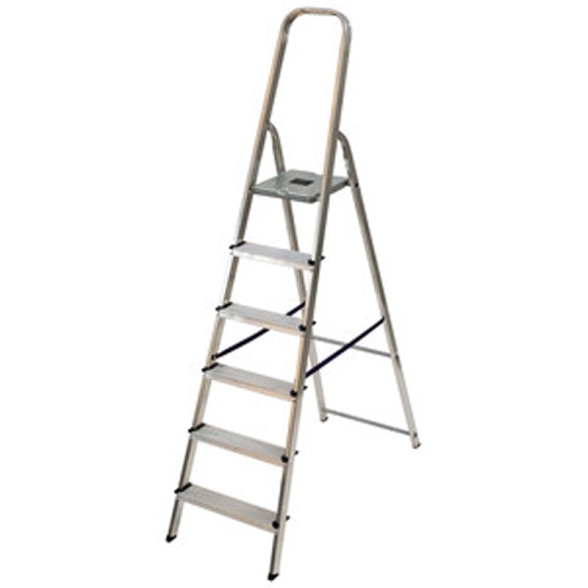Scala domestica 6 gradini in alluminio Easy-Dom | C Line