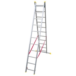 Scala trasformabile 2 rampe 11+11 pioli in alluminio Easy Two | C Line