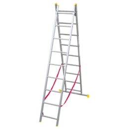 Scala trasformabile 2 rampe 9+9 pioli in alluminio Easy Two | C Line