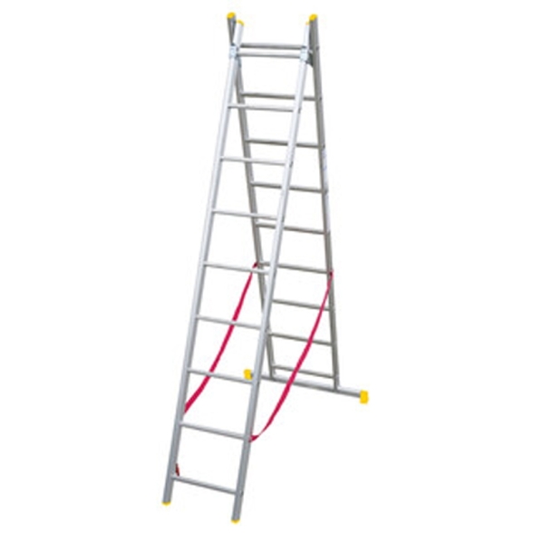 Scala trasformabile 2 rampe 9+9 pioli in alluminio Easy Two | C Line