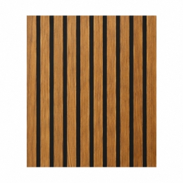 Pannelli Acustici MDF e Feltro PET Teak 12 pz | Divina Home
