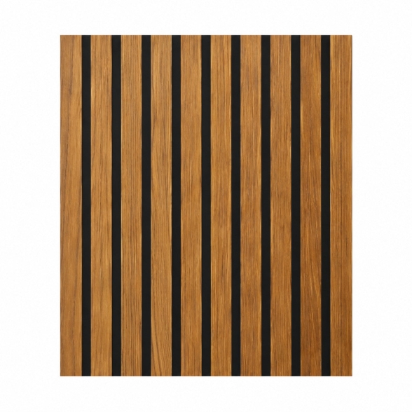 Pannelli Acustici MDF e Feltro PET Teak 12 pz | Divina Home