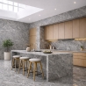 Pannelli PVC Effetto Marmo Grigio Opaco 6 pz | Divina Home
