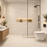Pannelli PVC Effetto Pietra Bianco Leccese 6 pz | Divina Home