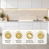 Pannelli PVC Effetto Pietra Bianco Leccese 6 pz | Divina Home