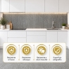 Pannelli PVC Effetto Pietra Cemento 6 pz 4,3 m² | Divina Home