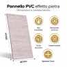 Pannelli PVC Effetto Travertino Beige 6 pz | Divina Home