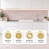 Pannelli PVC Effetto Travertino Beige 6 pz | Divina Home