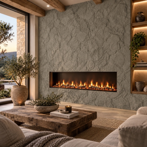 Pannelli 3D Effetto Pietra Grigio Cemento 10 pz | Divina Home