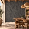 Pannelli 3D Effetto Pietra Grigio Ossidiana 10 pz | Divina Home