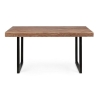 Tavolo In Legno Massello Rustico 100x200 Gambe In Acciaio Egon Bizzotto