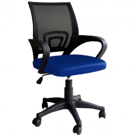 Sedia girevole ergonomica per scrivania arredo ufficio Genius Blu